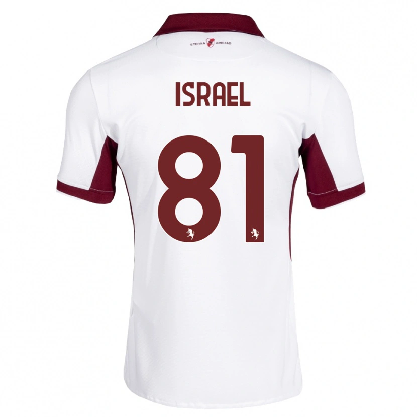 Danxen Homme Maillot Franco Israel #81 Bourgogne Blanc Rouge Tenues Extérieur 2026/27 T-Shirt