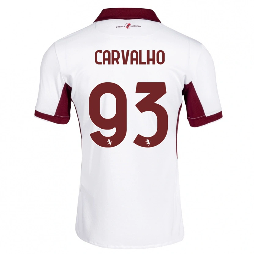 Danxen Homme Maillot Lorenzo Carvalho #93 Bourgogne Blanc Rouge Tenues Extérieur 2026/27 T-Shirt