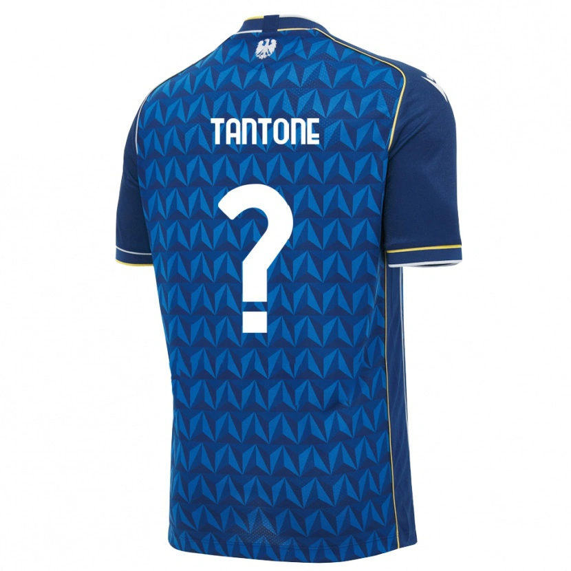Danxen Homme Maillot Riccardo Tantone #0 Bleu Roi Blanc Bleu Tenues Extérieur 2026/27 T-Shirt