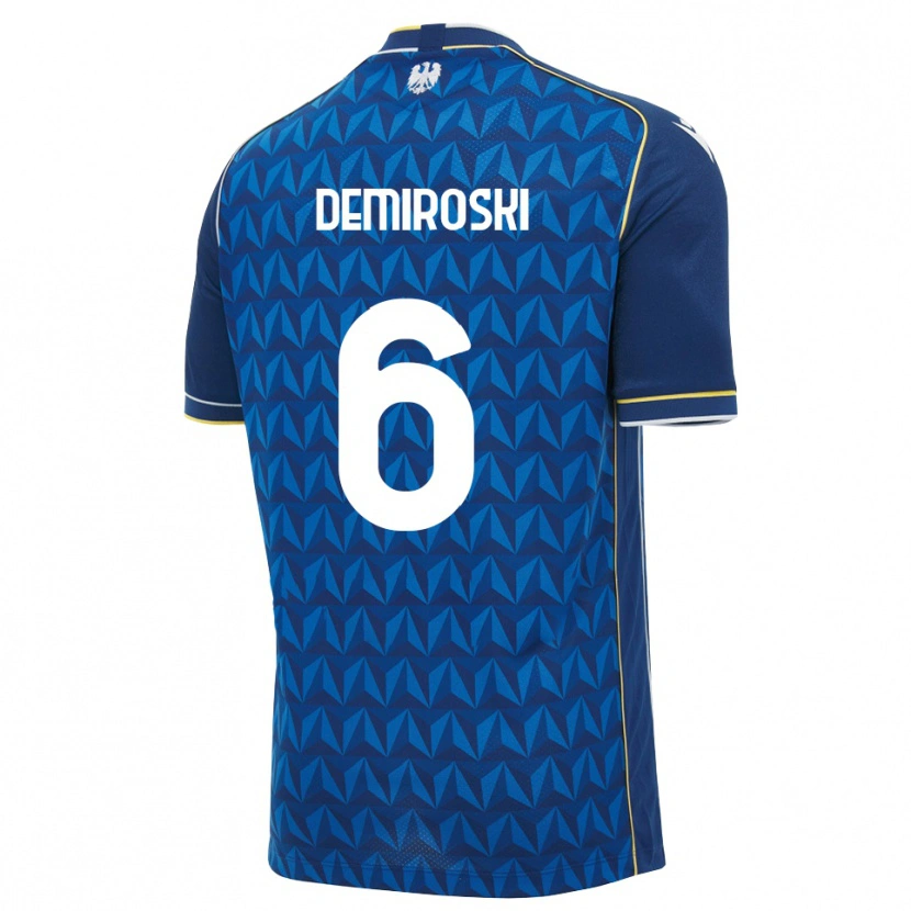 Danxen Homme Maillot Shenol Demiroski #6 Bleu Roi Blanc Bleu Tenues Extérieur 2026/27 T-Shirt