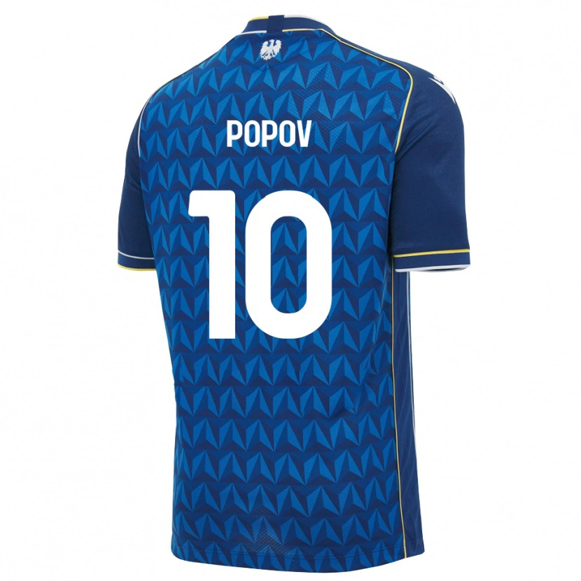 Danxen Homme Maillot Nikolay Popov #10 Bleu Roi Blanc Bleu Tenues Extérieur 2026/27 T-Shirt