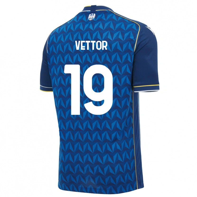 Danxen Homme Maillot Marco Vettor #19 Bleu Roi Blanc Bleu Tenues Extérieur 2026/27 T-Shirt