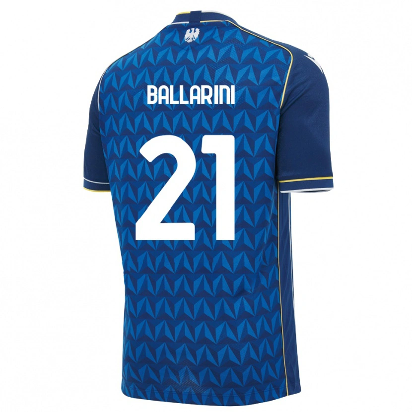 Danxen Homme Maillot Marco Ballarini #21 Bleu Roi Blanc Bleu Tenues Extérieur 2026/27 T-Shirt