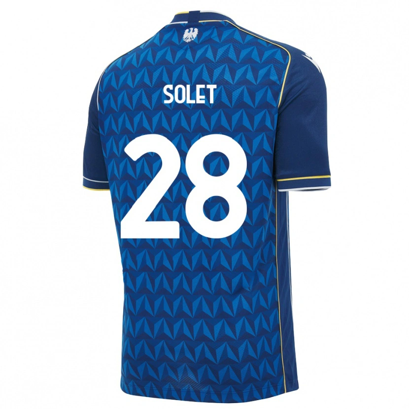 Danxen Homme Maillot Oumar Solet #28 Bleu Roi Blanc Bleu Tenues Extérieur 2026/27 T-Shirt
