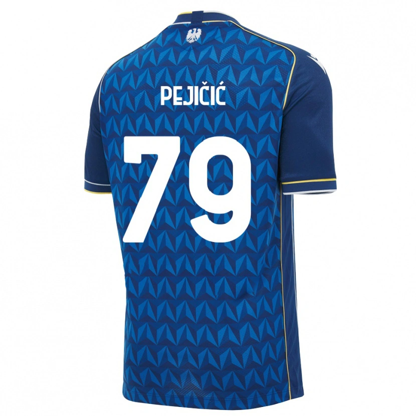 Danxen Homme Maillot David Pejičić #79 Bleu Roi Blanc Bleu Tenues Extérieur 2026/27 T-Shirt