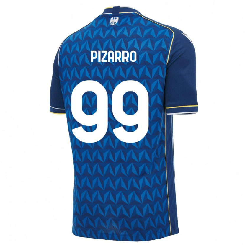 Danxen Homme Maillot Damián Pizarro #99 Bleu Roi Blanc Bleu Tenues Extérieur 2026/27 T-Shirt