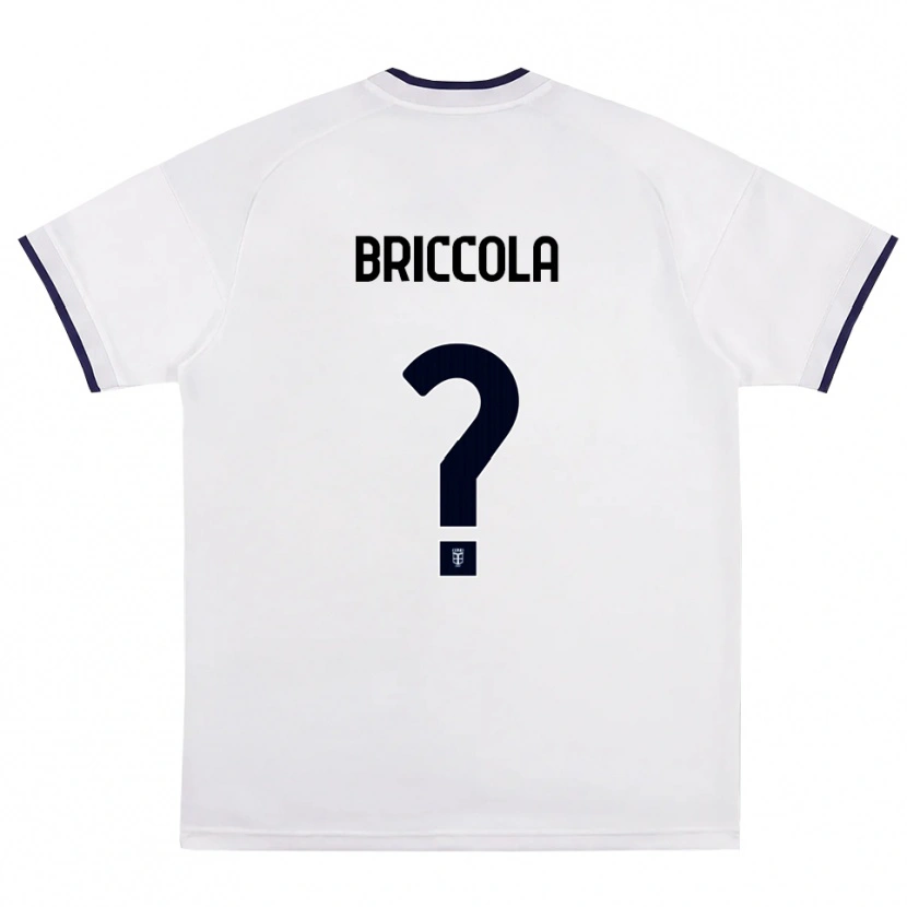 Danxen Homme Maillot Filippo Briccola #0 Blanc Rouge Bleu Royal Tenues Extérieur 2026/27 T-Shirt