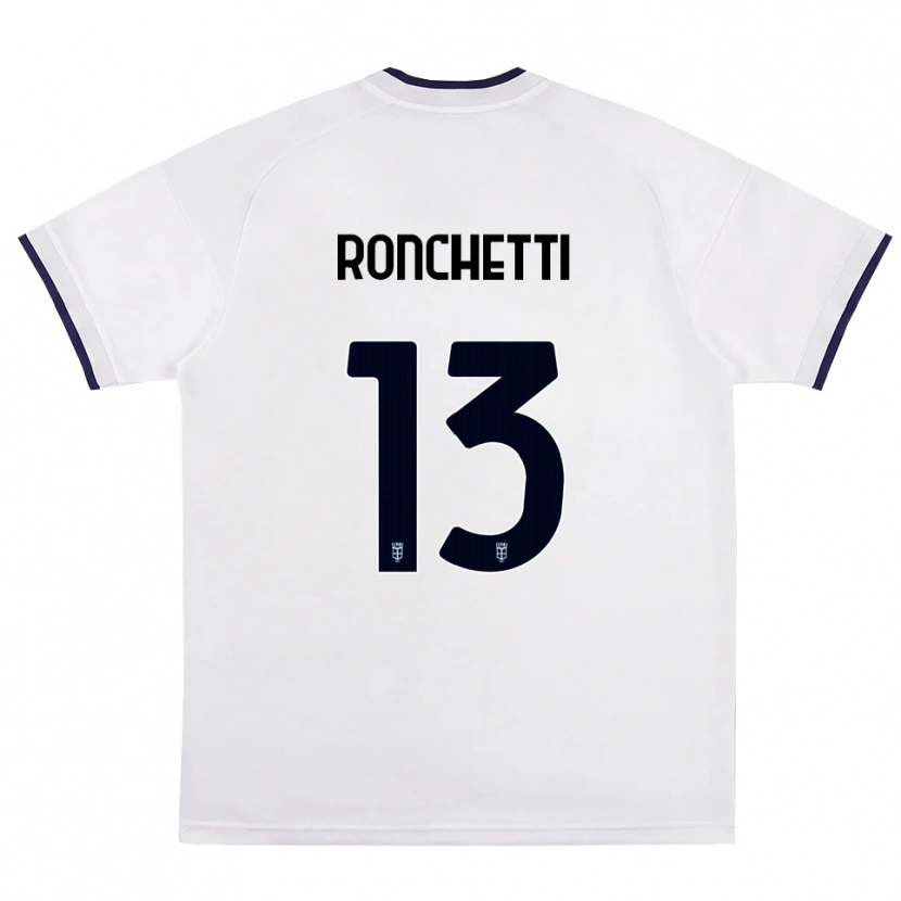 Danxen Homme Maillot Fabio Ronchetti #13 Blanc Rouge Bleu Royal Tenues Extérieur 2026/27 T-Shirt