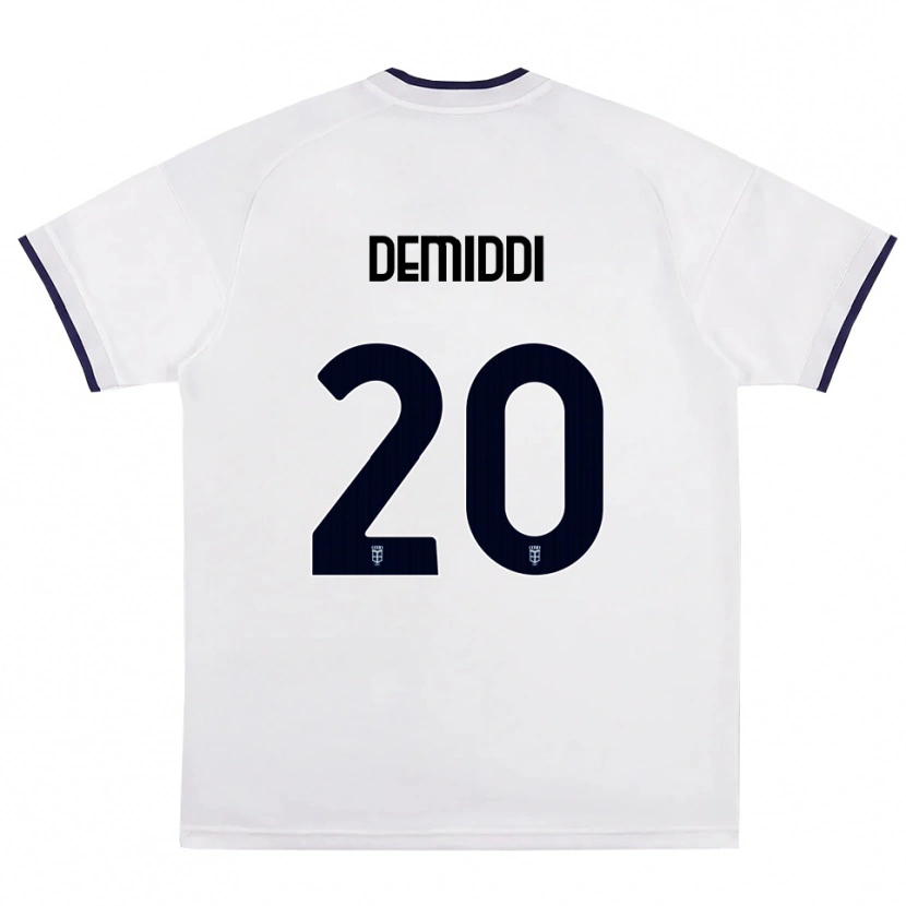 Danxen Homme Maillot Pedro Demiddi #20 Blanc Rouge Bleu Royal Tenues Extérieur 2026/27 T-Shirt