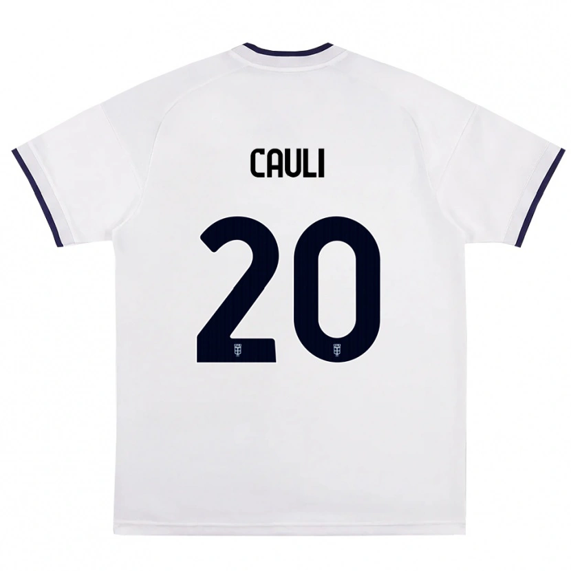 Danxen Homme Maillot Achille Cauli #20 Blanc Rouge Bleu Royal Tenues Extérieur 2026/27 T-Shirt