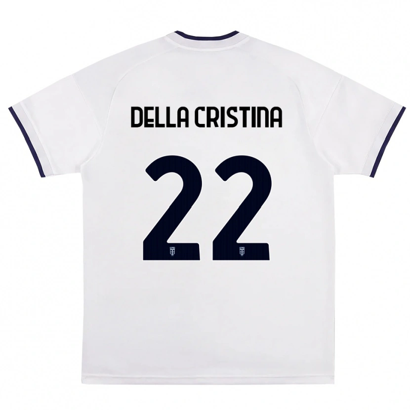 Danxen Homme Maillot Stefano Della Cristina #22 Blanc Rouge Bleu Royal Tenues Extérieur 2026/27 T-Shirt