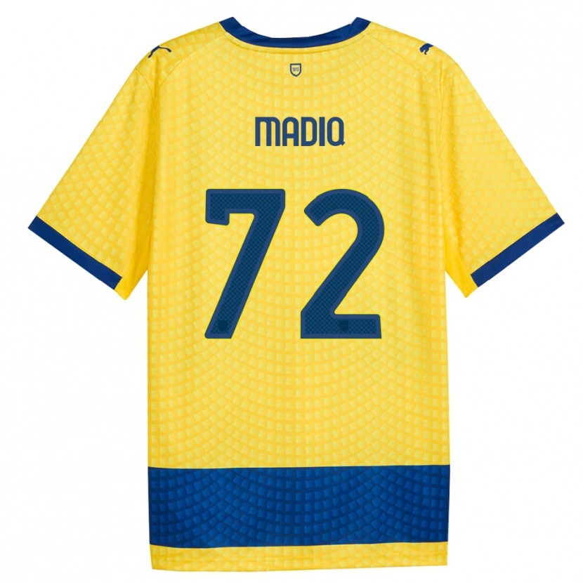 Danxen Homme Maillot Abdelaziz Madiq #72 Jaune Bleu Noir Tenues Extérieur 2026/27 T-Shirt