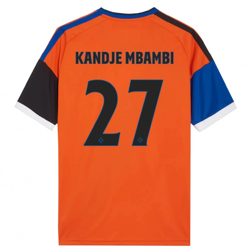 Danxen Homme Maillot Jeremy Mbambi #27 Orange Bleu Noir Blanc Tenues Extérieur 2026/27 T-Shirt