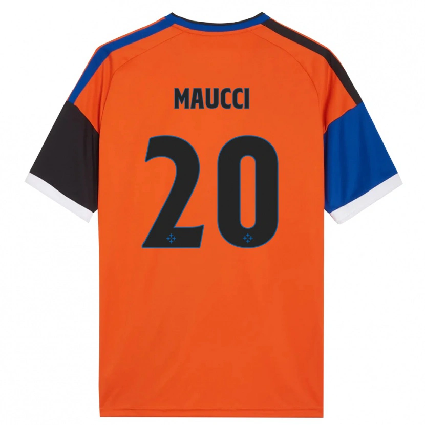 Danxen Homme Maillot Giacomo Maucci #20 Orange Bleu Noir Blanc Tenues Extérieur 2026/27 T-Shirt