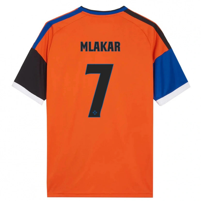 Danxen Homme Maillot Jan Mlakar #7 Orange Bleu Noir Blanc Tenues Extérieur 2026/27 T-Shirt