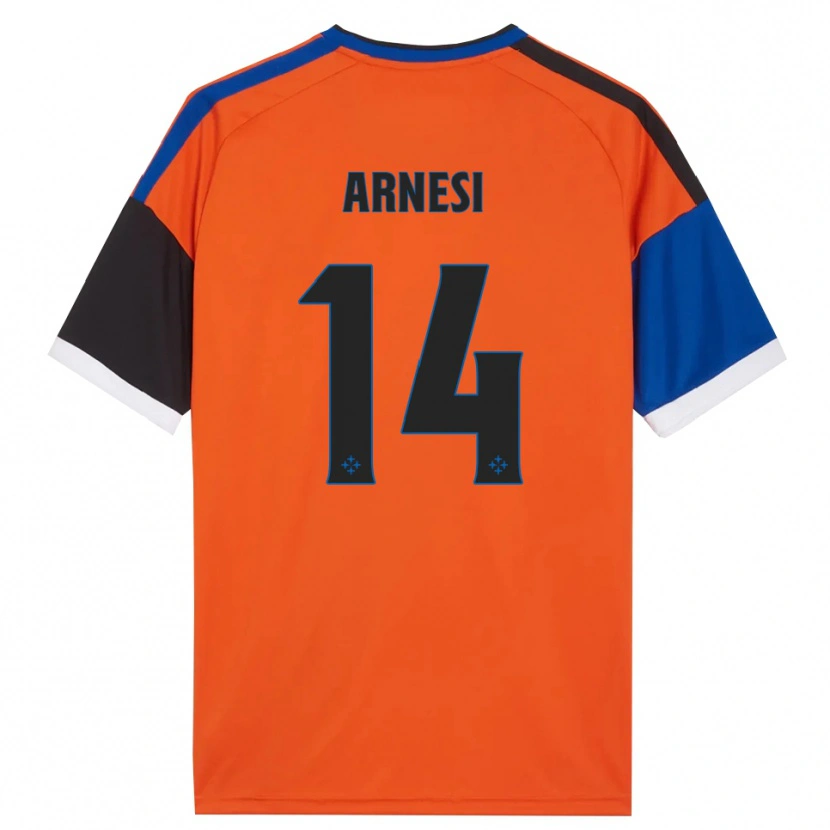 Danxen Homme Maillot Lorenzo Arnesi #14 Orange Bleu Noir Blanc Tenues Extérieur 2026/27 T-Shirt