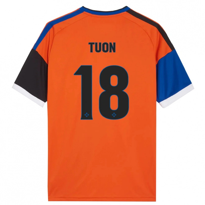 Danxen Homme Maillot Nicola Tuon #18 Orange Bleu Noir Blanc Tenues Extérieur 2026/27 T-Shirt
