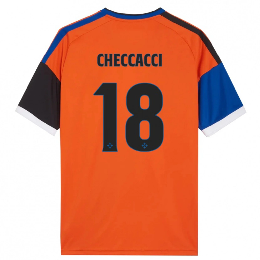 Danxen Homme Maillot Filippo Checcacci #18 Orange Bleu Noir Blanc Tenues Extérieur 2026/27 T-Shirt