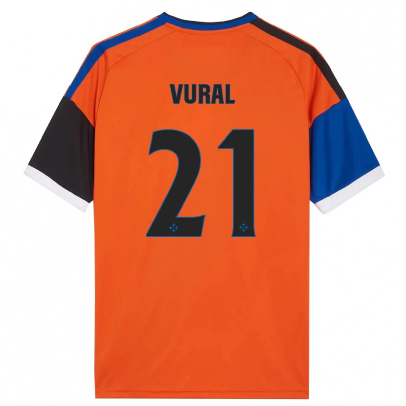 Danxen Homme Maillot İsak Vural #21 Orange Bleu Noir Blanc Tenues Extérieur 2026/27 T-Shirt