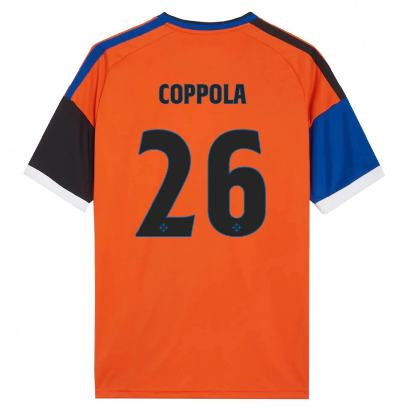 Danxen Homme Maillot Francesco Coppola #26 Orange Bleu Noir Blanc Tenues Extérieur 2026/27 T-Shirt