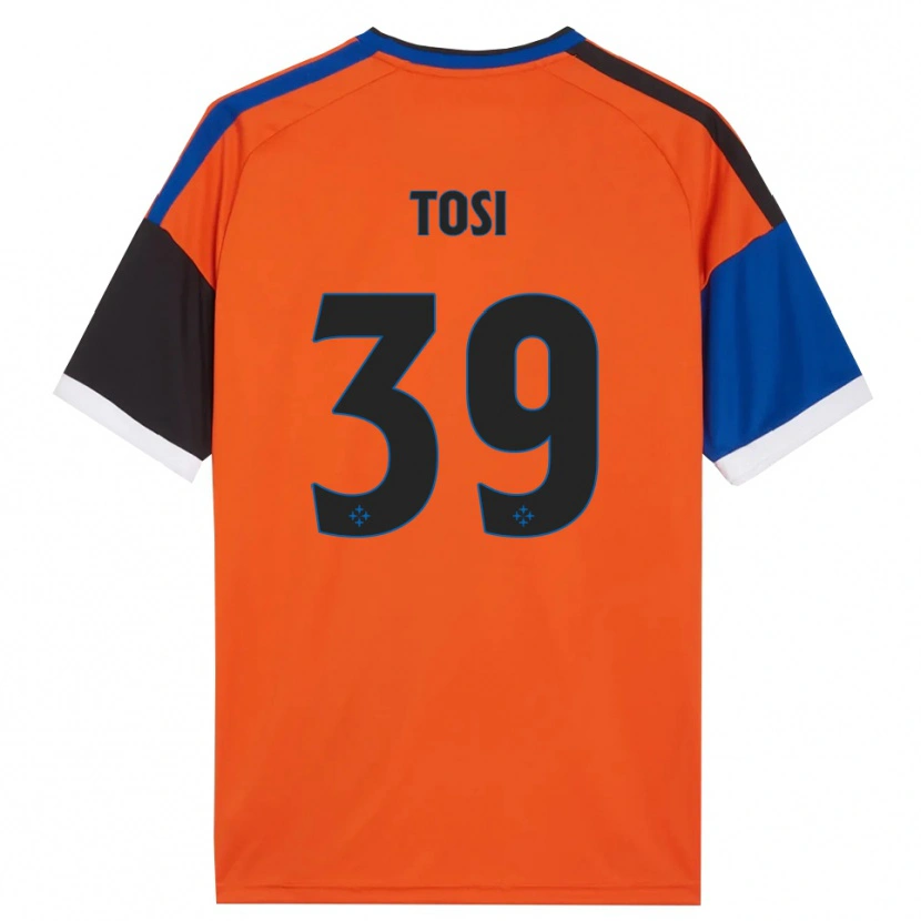 Danxen Homme Maillot Lorenzo Tosi #39 Orange Bleu Noir Blanc Tenues Extérieur 2026/27 T-Shirt
