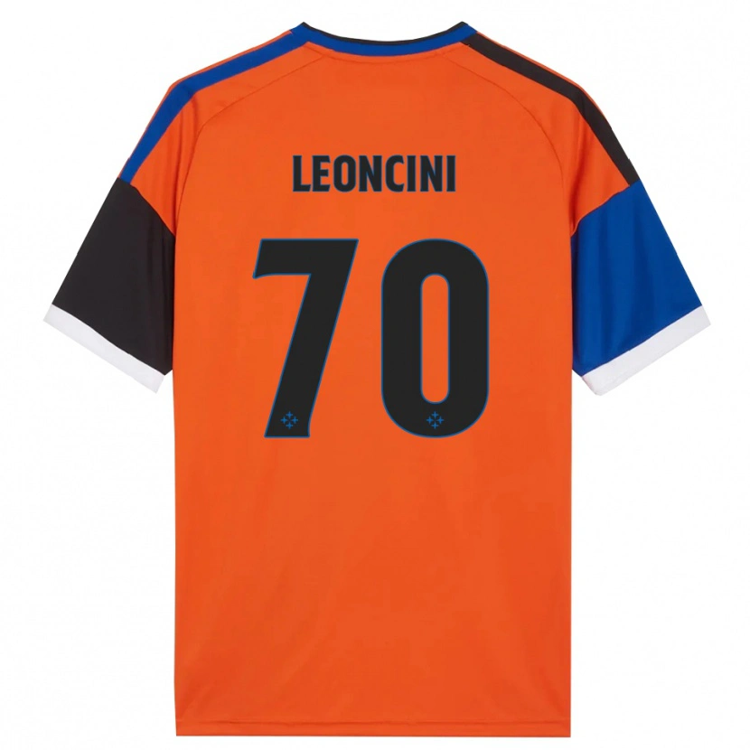 Danxen Homme Maillot Mattia Leoncini #70 Orange Bleu Noir Blanc Tenues Extérieur 2026/27 T-Shirt