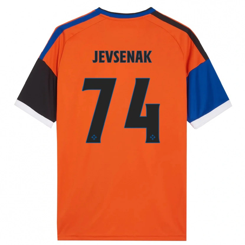 Danxen Homme Maillot Zan Jevsenak #74 Orange Bleu Noir Blanc Tenues Extérieur 2026/27 T-Shirt