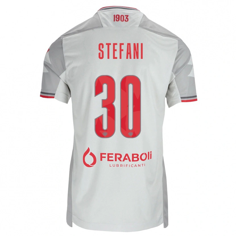 Danxen Homme Maillot Christian Stefani #30 Gris Blanc Rouge Tenues Extérieur 2026/27 T-Shirt