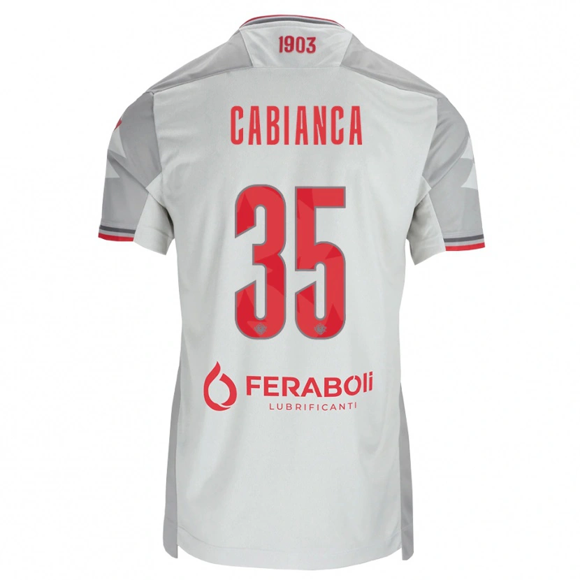 Danxen Homme Maillot Eddy Cabianca #35 Gris Blanc Rouge Tenues Extérieur 2026/27 T-Shirt