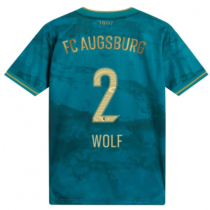 Danxen Homme Maillot Paul Wolf #2 Vert Marron Tenues Extérieur 2026/27 T-Shirt