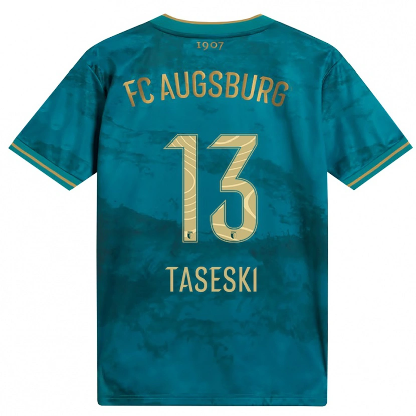 Danxen Homme Maillot Kristijan Taseski #13 Vert Marron Tenues Extérieur 2026/27 T-Shirt