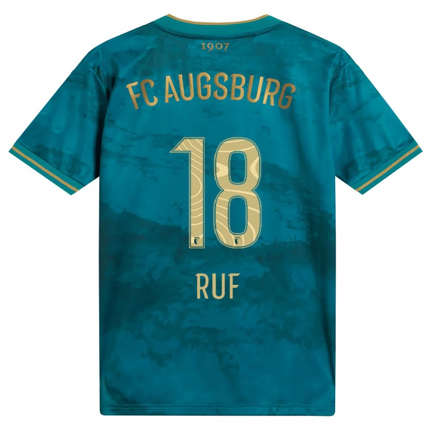 Danxen Homme Maillot Jonas Ruf #18 Vert Marron Tenues Extérieur 2026/27 T-Shirt