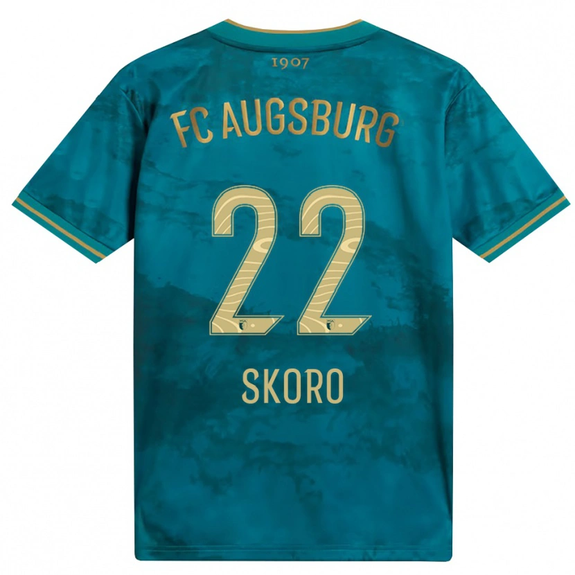 Danxen Homme Maillot Luka Skoro #22 Vert Marron Tenues Extérieur 2026/27 T-Shirt