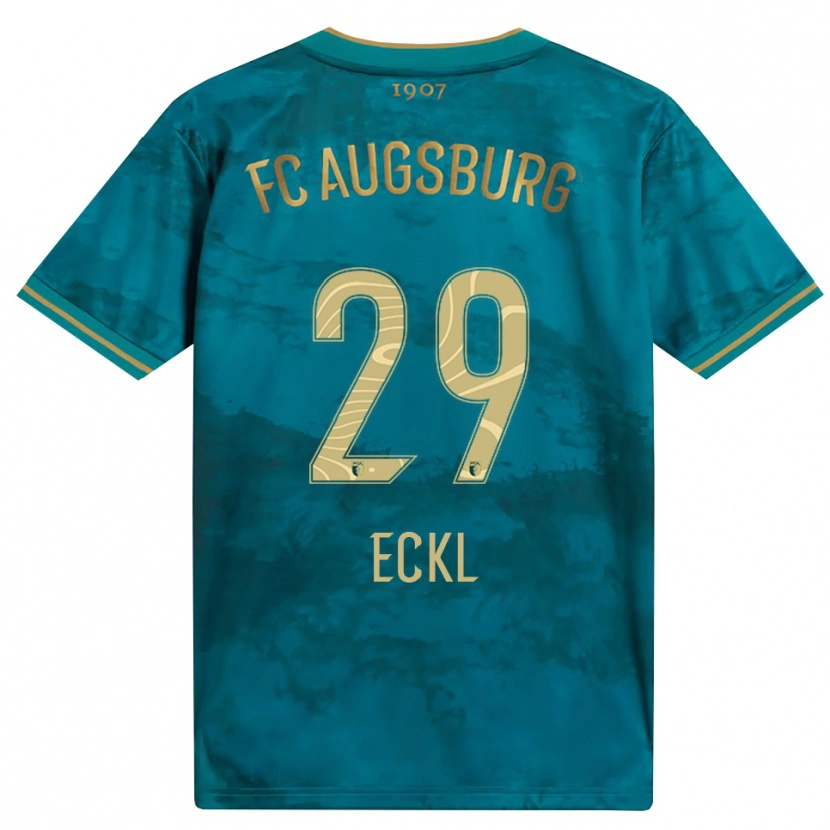 Danxen Homme Maillot Florian Eckl #29 Vert Marron Tenues Extérieur 2026/27 T-Shirt