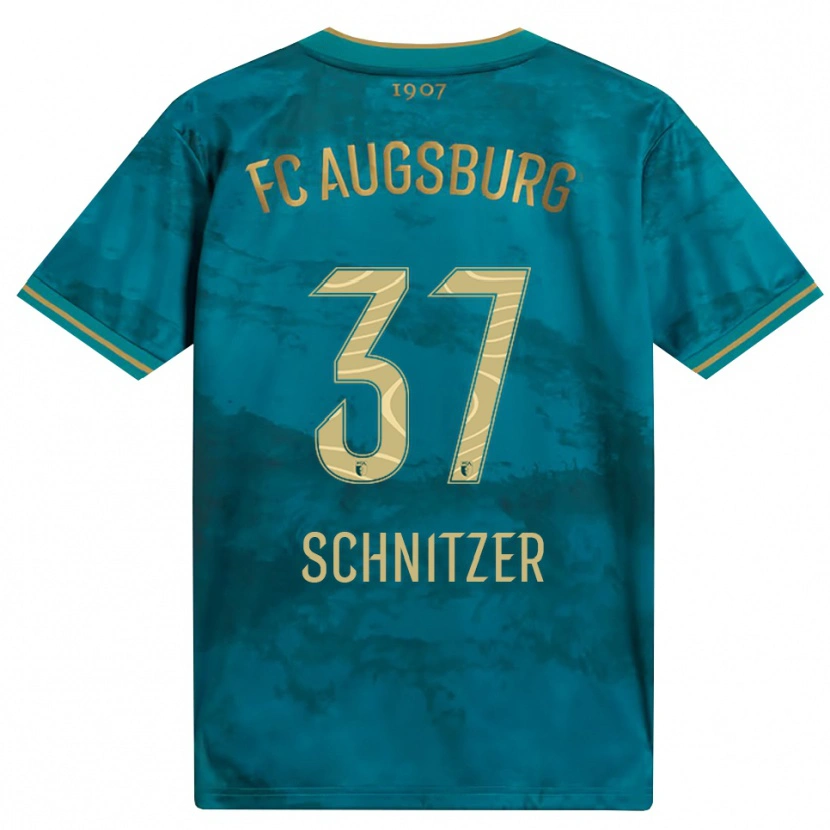 Danxen Homme Maillot Tim Schnitzer #37 Vert Marron Tenues Extérieur 2026/27 T-Shirt