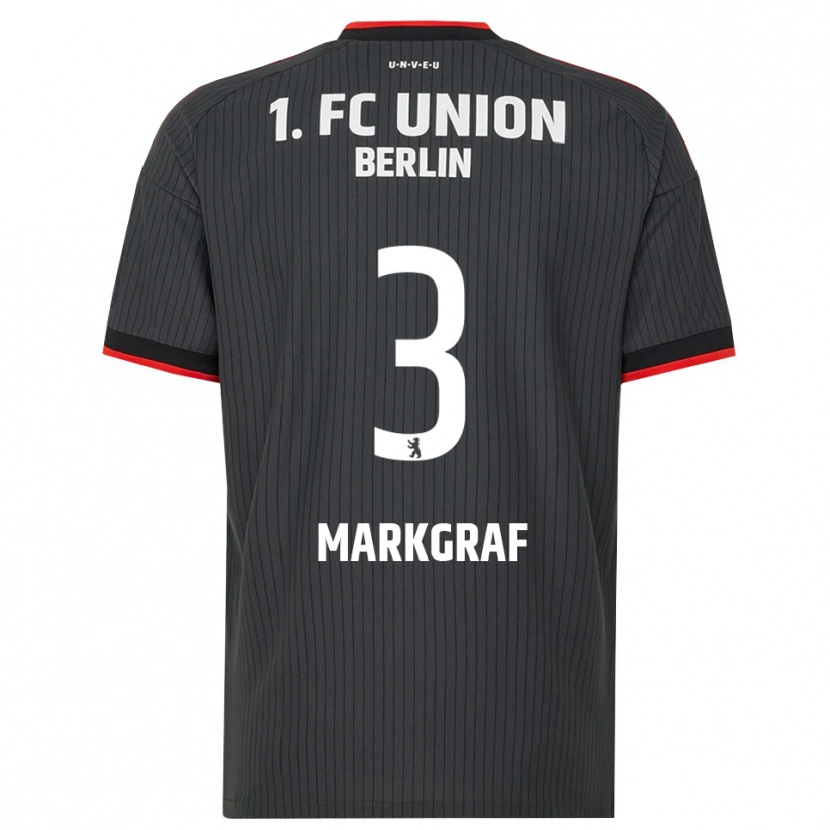 Danxen Homme Maillot Andrik Markgraf #3 Noir Blanc Rouge Tenues Extérieur 2026/27 T-Shirt