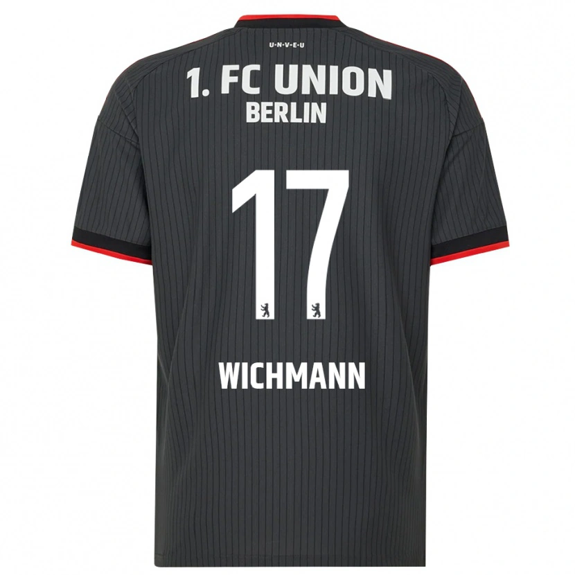 Danxen Homme Maillot Julius Wichmann #17 Noir Blanc Rouge Tenues Extérieur 2026/27 T-Shirt