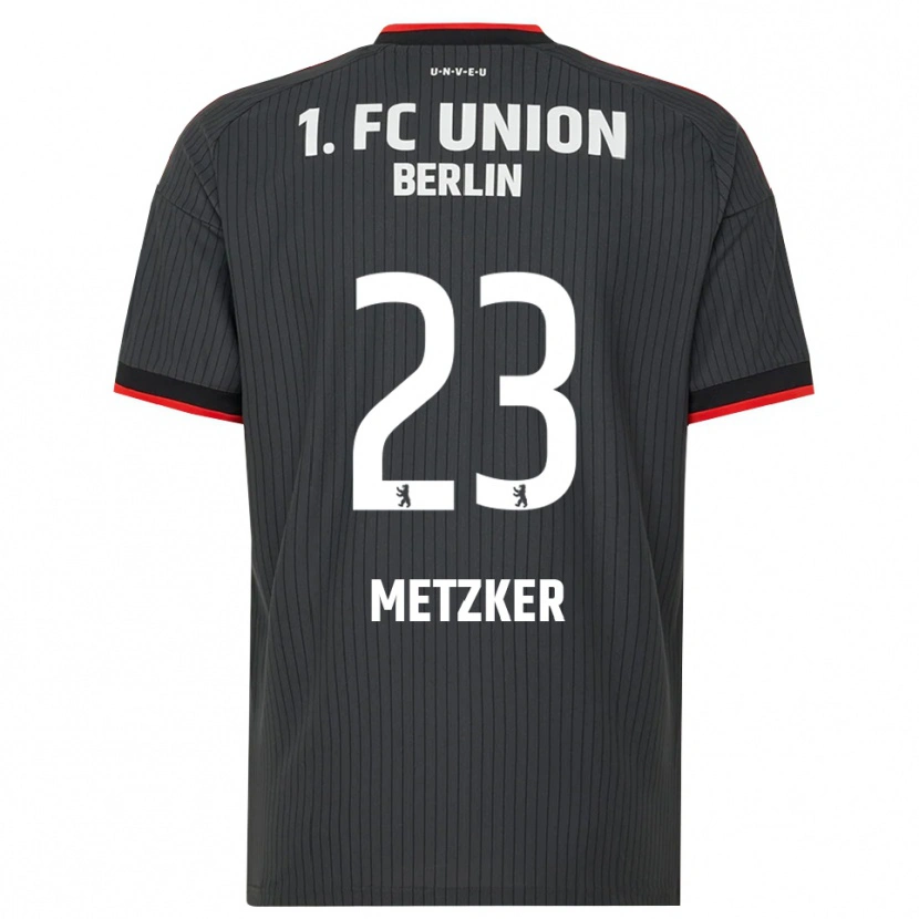 Danxen Homme Maillot Pia Metzker #23 Noir Blanc Rouge Tenues Extérieur 2026/27 T-Shirt