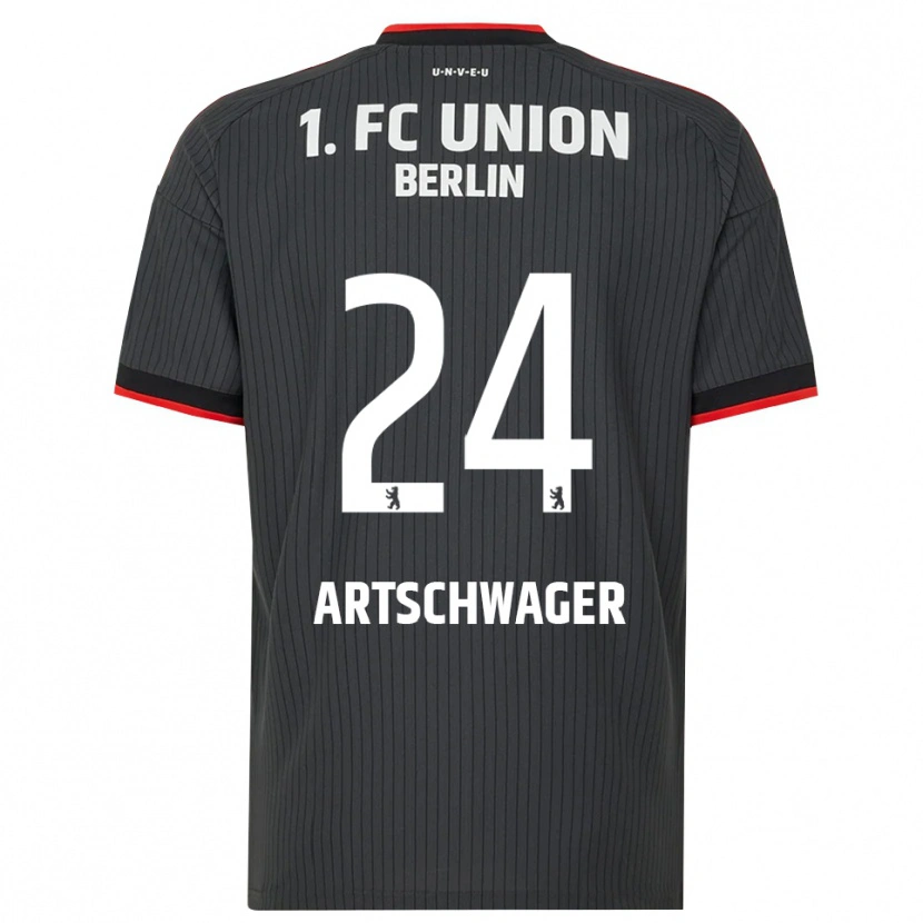 Danxen Homme Maillot Finn Artschwager #24 Noir Blanc Rouge Tenues Extérieur 2026/27 T-Shirt