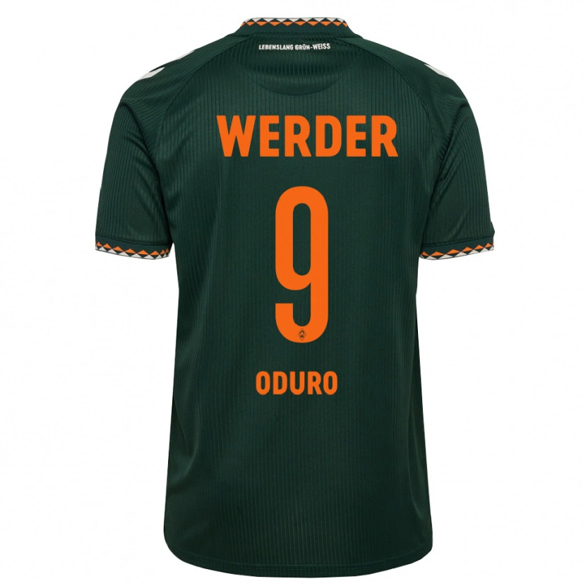 Danxen Homme Maillot Ricardo Oduro #9 Vert Foncé Orange Blanc Tenues Extérieur 2026/27 T-Shirt