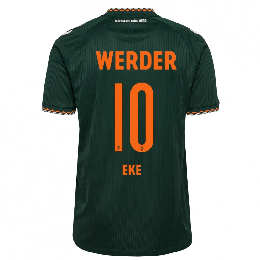 Danxen Homme Maillot Mohamed Eke #10 Vert Foncé Orange Blanc Tenues Extérieur 2026/27 T-Shirt