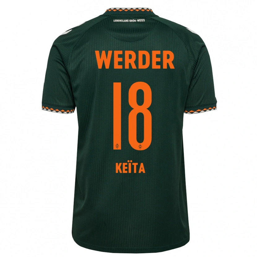 Danxen Homme Maillot Naby Keïta #18 Vert Foncé Orange Blanc Tenues Extérieur 2026/27 T-Shirt