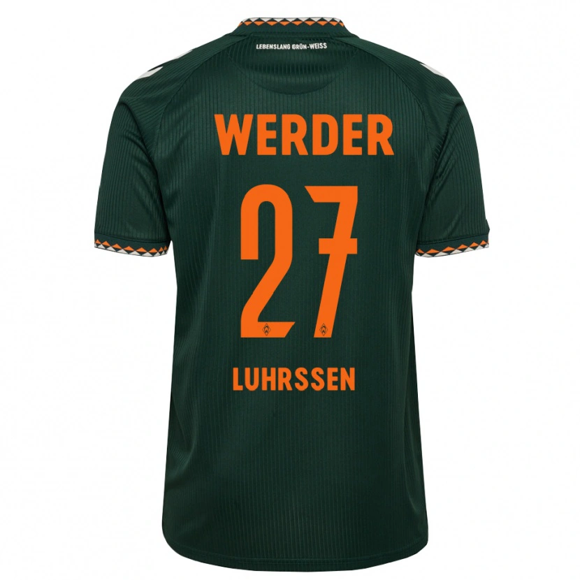 Danxen Homme Maillot Nina Luhrssen #27 Vert Foncé Orange Blanc Tenues Extérieur 2026/27 T-Shirt