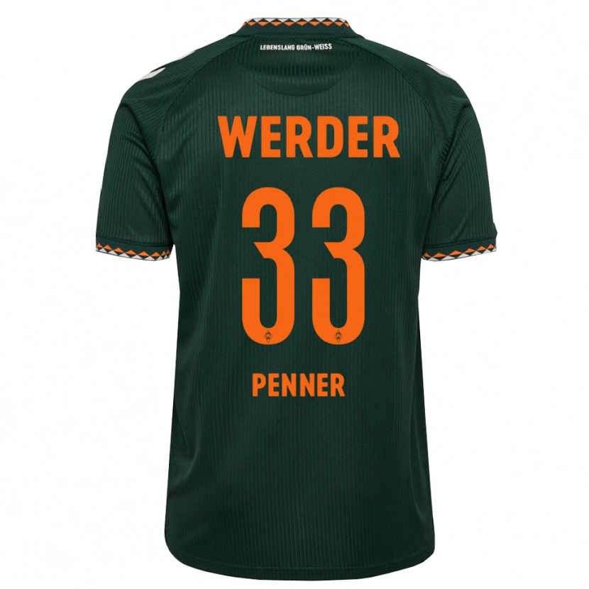 Danxen Homme Maillot Maria Penner #33 Vert Foncé Orange Blanc Tenues Extérieur 2026/27 T-Shirt