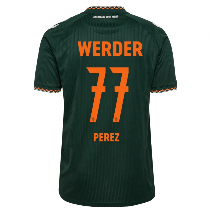 Danxen Homme Maillot Catalina Pérez Jaramillo #77 Vert Foncé Orange Blanc Tenues Extérieur 2026/27 T-Shirt