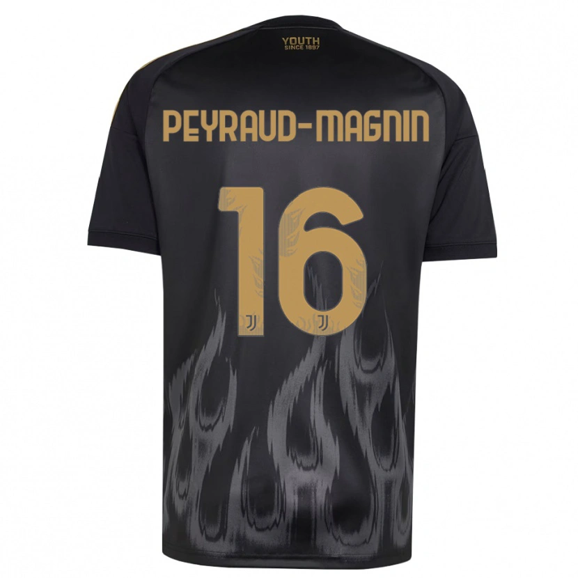Danxen Homme Maillot Pauline Peyraud-Magnin #16 Noir Marron Troisieme 2026/27 T-Shirt