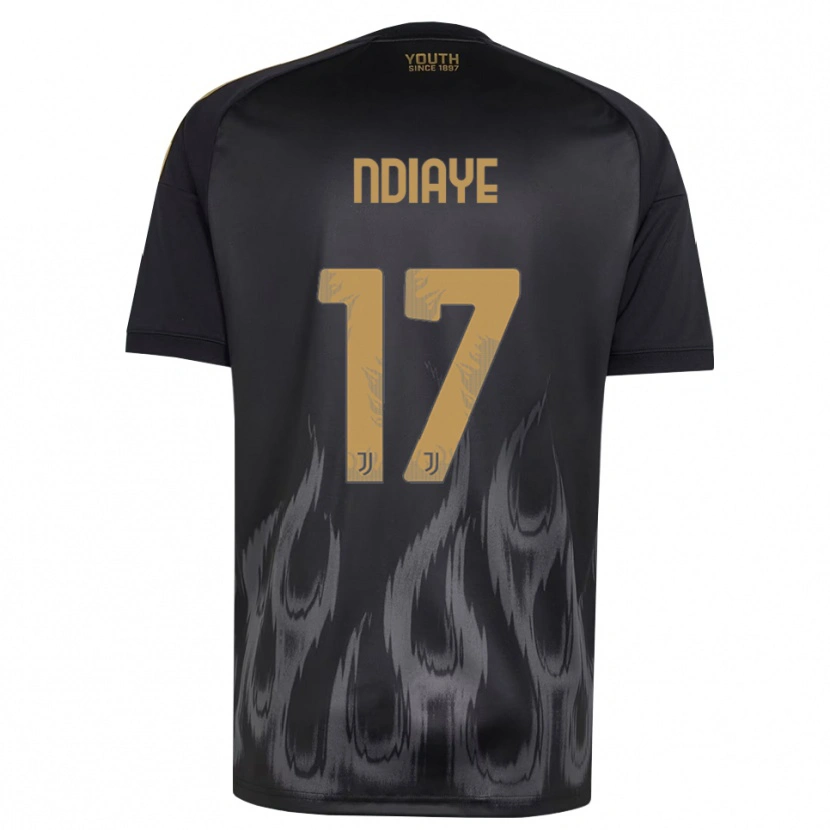 Danxen Homme Maillot Modou Ndiaye #17 Noir Marron Troisieme 2026/27 T-Shirt