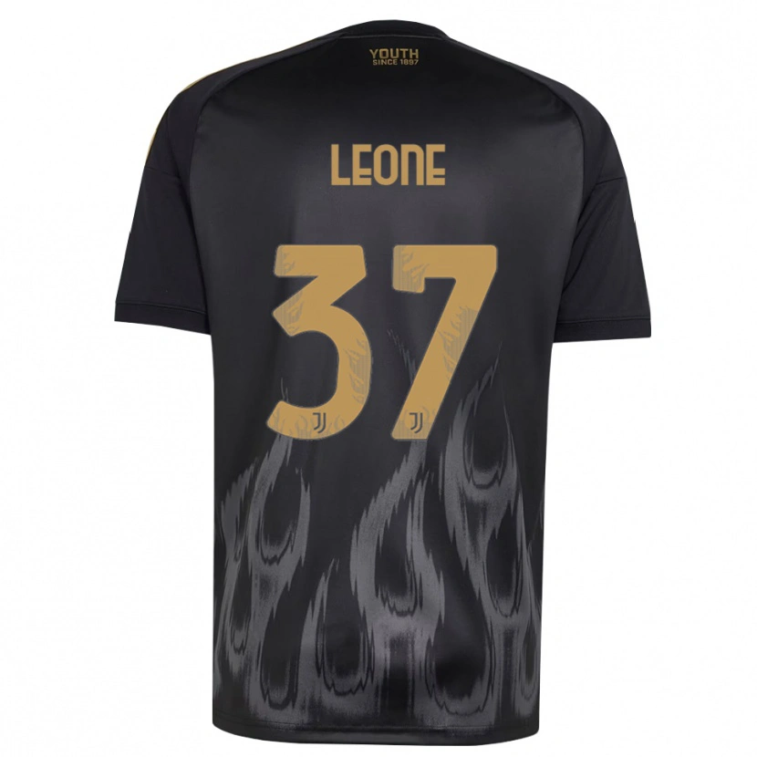 Danxen Homme Maillot Francesco Leone #37 Noir Marron Troisieme 2026/27 T-Shirt