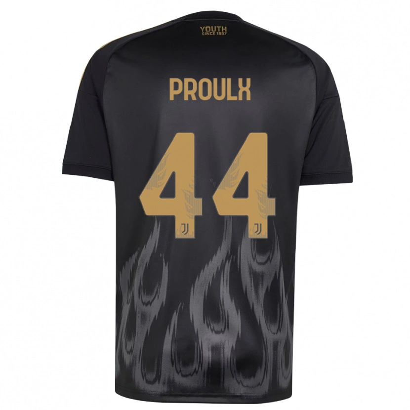 Danxen Homme Maillot Lysianne Proulx #44 Noir Marron Troisieme 2026/27 T-Shirt