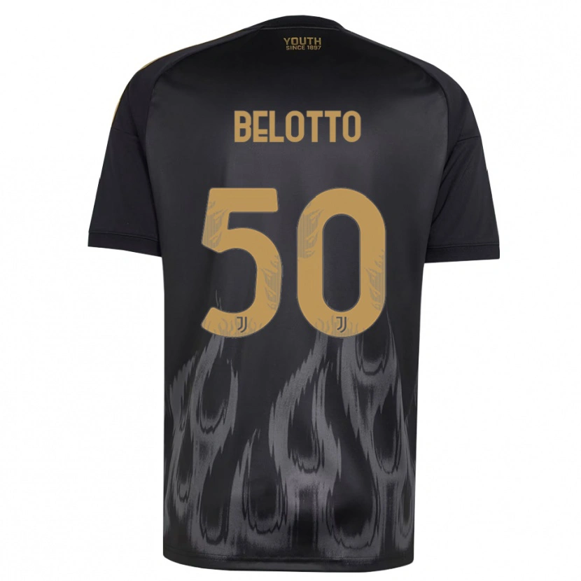 Danxen Homme Maillot Soledad Belotto #50 Noir Marron Troisieme 2026/27 T-Shirt